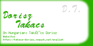 dorisz takacs business card